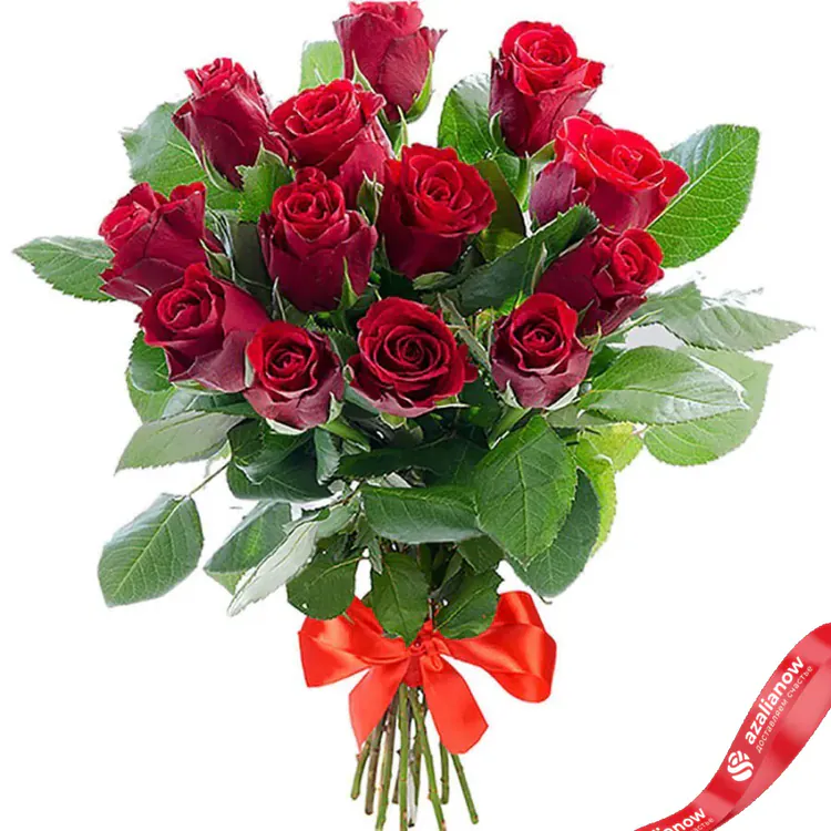 Фото 1: 13 красных роз 60 см. Сервис доставки цветов AzaliaNow