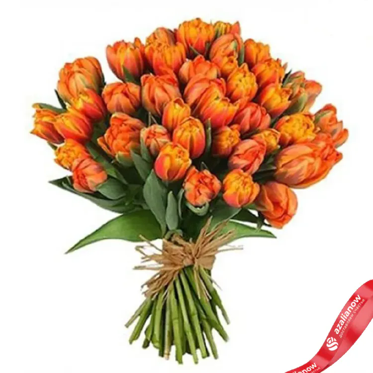 Фото 1: 39 оранжевых тюльпанов. Сервис доставки цветов AzaliaNow