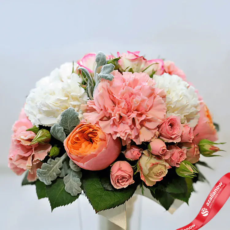 Фото 4: Букет невесты с пионовидными розами. Сервис доставки цветов AzaliaNow