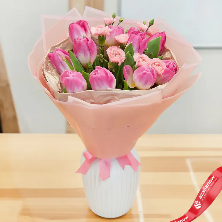 Фото 1: Розовый шербет. Сервис доставки цветов AzaliaNow