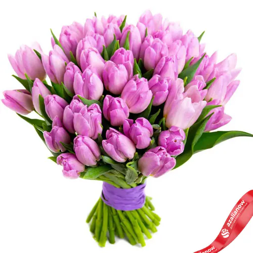 Фото 1: 51 сиреневый тюльпан. Сервис доставки цветов AzaliaNow