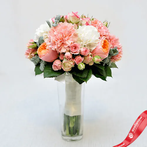 Фото 2: Букет невесты с пионовидными розами. Сервис доставки цветов AzaliaNow