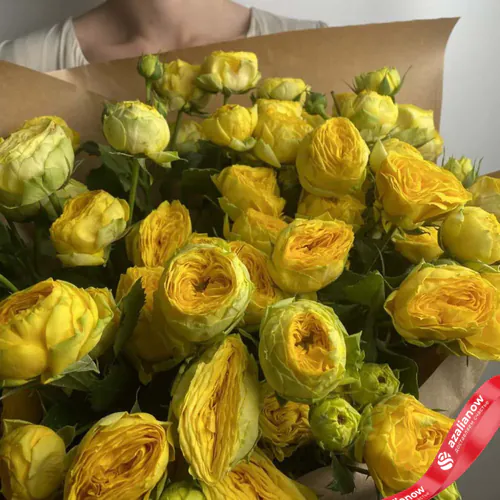 Фото 1: Букет из 11 кустовых пионовидных роз желтых. Сервис доставки цветов AzaliaNow