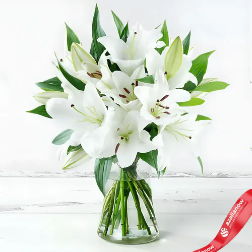 Фото 1: 7 белых лилий. Сервис доставки цветов AzaliaNow